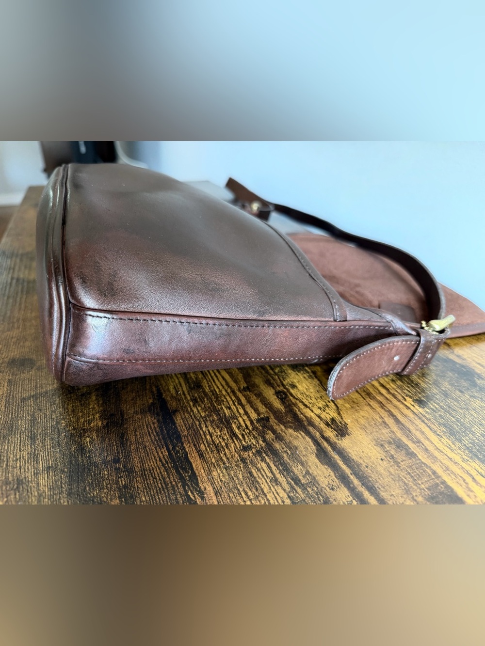 Vintage Coach Fletcher 4150 Brown Leather Crossbody Bag - Picture 10 of 15